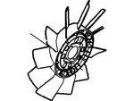 4L2Z8600AA - Cooling System: Fan Blade for Ford: Explorer | Mercury: Mountaineer Image