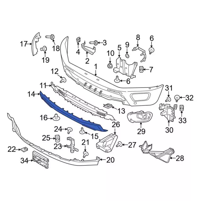Valance Panel - Ford (KB3Z-17626-BAPTM)