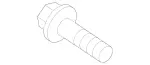 1672 - : Hexagon Head Bolt for Mercedes-Benz Image