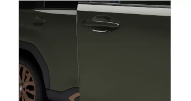 SOA801P100M7 - Exterior: Door Edge Guards - Autumn Green Metallic for Subaru Image