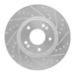 63103066R - : DFC Brake Rotor - Drilled and Slotted - Silver for DYNAMIC FRICTION Image