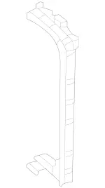 1675041400 - Radiator: Console for Mercedes-Benz Image