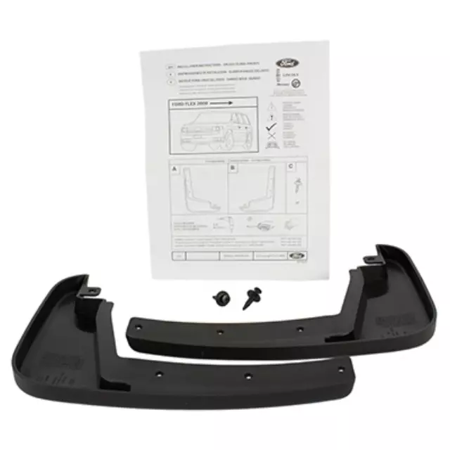 OEM NEW 2009-2019 Ford Flex Front Kit - Mudflap Front Pair 9A8Z-16A550-AA - Ford (9A8Z-16A550-AA)