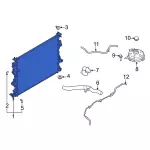 LX6Z8005F - Cooling System: Radiator for Ford: Escape | Lincoln: Corsair Image